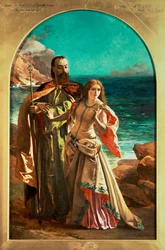 Prospero og Miranda, ca. 1850